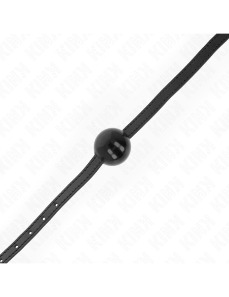 KINK MORDAZA DE BOLA 4 CM SOLIDA SIMPLE NEGRO 65 x 15 CM KINK MORDAZA DE BOLA 4 CM SOLIDA SIMPLE NEGRO 65 x 15 CM