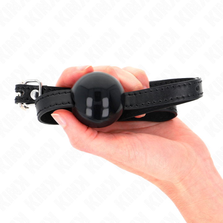 KINK MORDAZA DE BOLA 4 CM SOLIDA SIMPLE NEGRO 65 x 15 CM