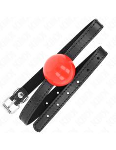 KINK MORDAZA DE BOLA 4 CM SOLIDA SIMPLE ROJO 65 x 15 CM 2