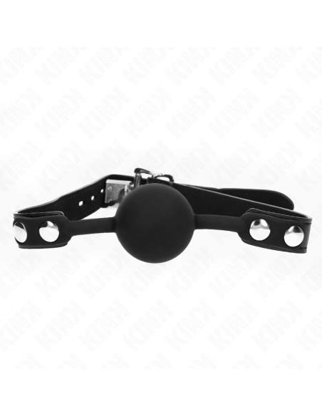 KINK MORDAZA DE BOLA 4 CM DE SILICONA MODELO 1 CON CANDADO 60 x 2 CM KINK MORDAZA DE BOLA 4 CM DE SILICONA MODELO 1 CON CANDADO 60 x 2 CM