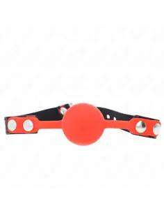 KINK MORDAZA DE BOLA 4 CM DE SILICONA MODELO 2 CON CANDADO 60 x 2 CM