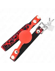 KINK MORDAZA DE BOLA 4 CM DE SILICONA MODELO 2 CON CANDADO 60 x 2 CM 2