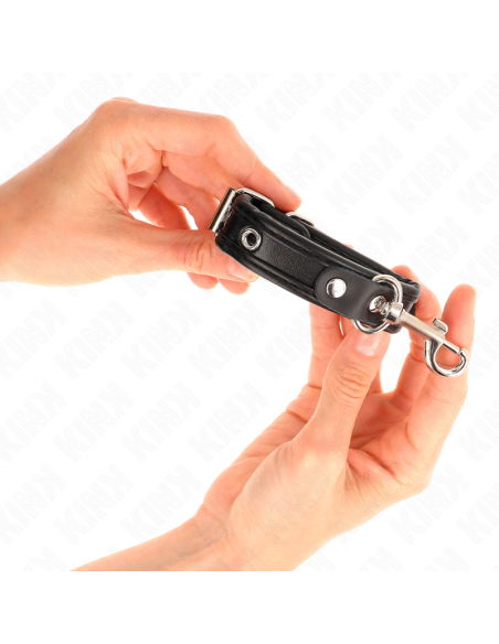 KINK MUNEQUERAS MINI NEGRO CON TACHUELAS AJUSTABLE 16 22 CM X 2 CM KINK MUNEQUERAS MINI NEGRO CON TACHUELAS AJUSTABLE 16 22 CM X 2 CM