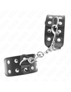 KINK MUNEQUERAS CON DOBLE LINEA DE TACHUELAS AJUSTABLE NEGRO 2