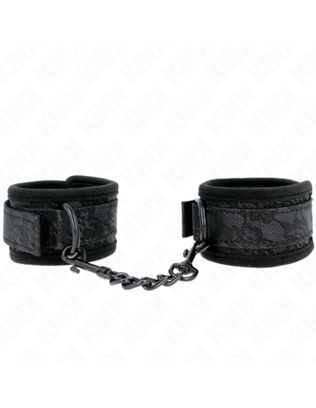 KINK MUNEQUERAS DE ENCAJE Y NEOPRENO AJUSTABLE NEGRO 20 29 CM X 5 CM KINK MUNEQUERAS DE ENCAJE Y NEOPRENO AJUSTABLE NEGRO 20 29 CM X 5 CM
