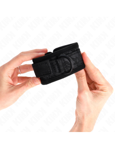KINK MUNEQUERAS DE ENCAJE Y NEOPRENO AJUSTABLE NEGRO 20 29 CM X 5 CM