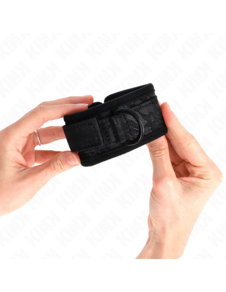 KINK MUNEQUERAS DE ENCAJE Y NEOPRENO AJUSTABLE NEGRO 20 29 CM X 5 CM KINK MUNEQUERAS DE ENCAJE Y NEOPRENO AJUSTABLE NEGRO 20 29 CM X 5 CM