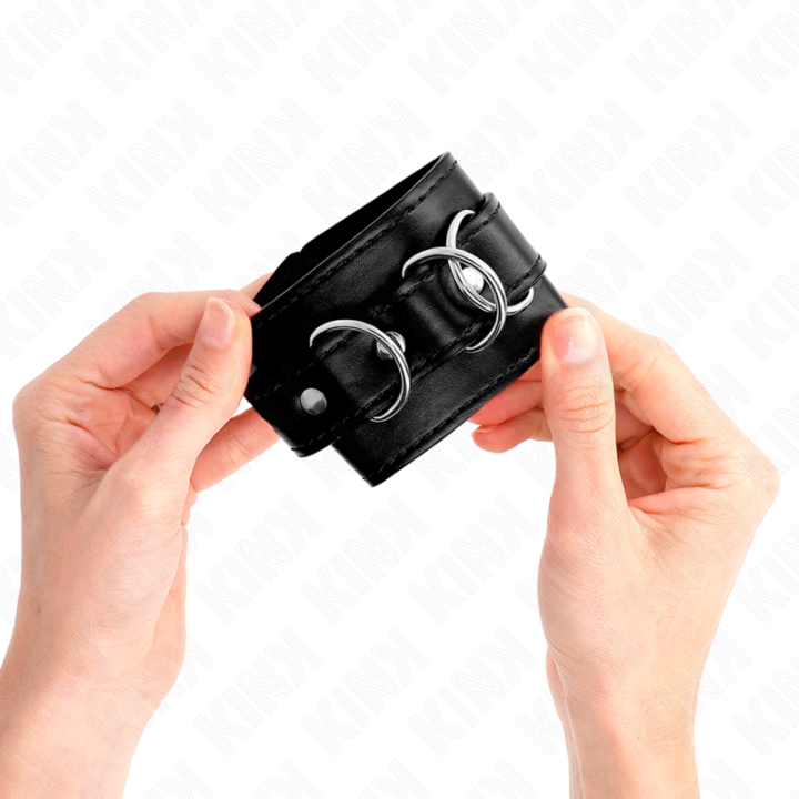 KINK MUNEQUERAS CON 3 ANILLAS EN D AJUSTABLE NEGRO 175 25 CM X 6 CM