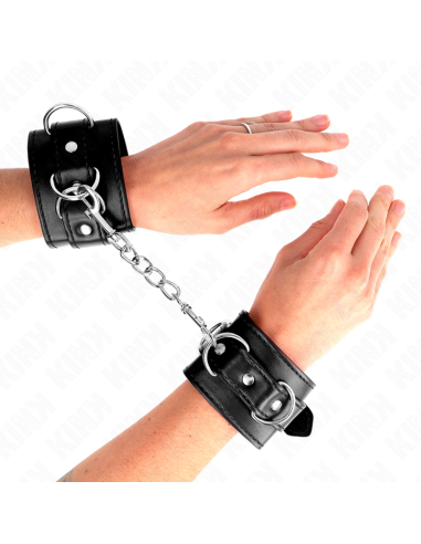 KINK MUNEQUERAS CON 3 ANILLAS EN D AJUSTABLE NEGRO 175 25 CM X 6 CM