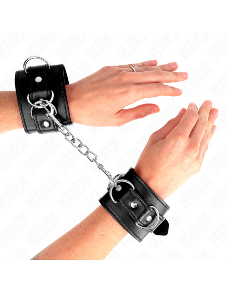 KINK MUNEQUERAS CON 3 ANILLAS EN D AJUSTABLE NEGRO 175 25 CM X 6 CM KINK MUNEQUERAS CON 3 ANILLAS EN D AJUSTABLE NEGRO 175 25 CM X 6 CM