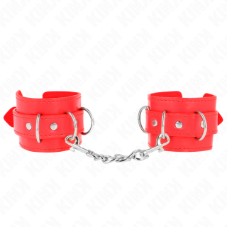 KINK MUNEQUERAS CON 3 ANILLAS EN D AJUSTABLE ROJO 175 25 CM X 6 CM