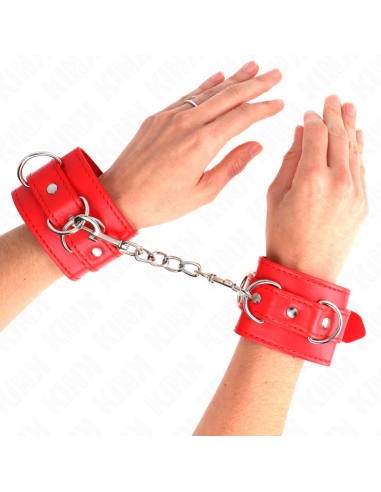 KINK MUNEQUERAS CON 3 ANILLAS EN D AJUSTABLE ROJO 175 25 CM X 6 CM