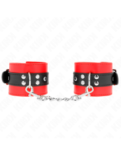 KINK MUNEQUERAS ROJO CON CORREA NEGRO AJUSTABLE 17 28 CM X 6 CM