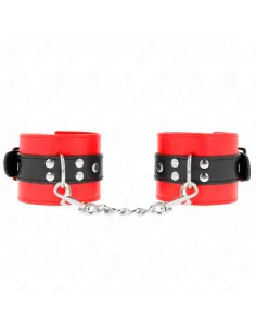 KINK MUNEQUERAS ROJO CON CORREA NEGRO AJUSTABLE 17 28 CM X 6 CM