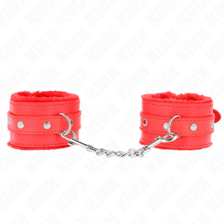 KINK MUNEQUERAS FORRADAS PREMIUM ROJO CON CORREA ROJO AJUSTABLE 17 29 CM X 6 CM