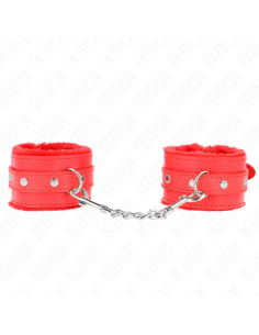 KINK MUNEQUERAS FORRADAS PREMIUM ROJO CON CORREA ROJO AJUSTABLE 17 29 CM X 6 CM