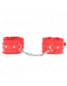 KINK MUNEQUERAS FORRADAS PREMIUM ROJO CON CORREA ROJO AJUSTABLE 17 29 CM X 6 CM
