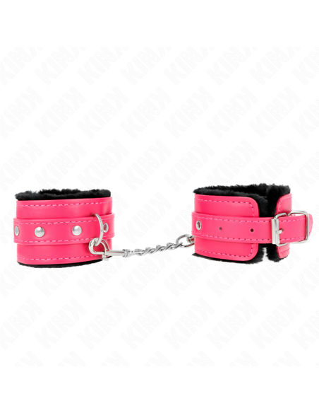 KINK MUNEQUERAS FORRADAS PREMIUM NEGRO CON CORREA FUCSIA AJUSTABLE 17 29 CM X 6 CM