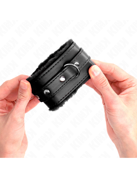 KINK MUNEQUERAS FORRADAS PREMIUM NEGRO CON CORREA NEGRO AJUSTABLE 17 29 CM X 6 CM