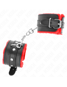 KINK MUNEQUERAS FORRADAS PREMIUM ROJO CON CORREA NEGRO AJUSTABLE 17 29 CM X 6 CM 2