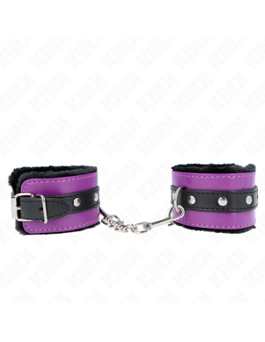 KINK MUNEQUERAS FORRADAS PREMIUM NEGRO CON CORREA VIOLETA NEGRO AJUSTABLE 17 29 CM X 6 CM