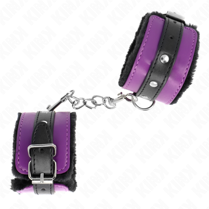 KINK MUNEQUERAS FORRADAS PREMIUM NEGRO CON CORREA VIOLETA NEGRO AJUSTABLE 17 29 CM X 6 CM