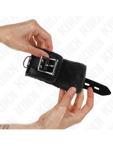 KINK MUNEQUERAS FORRADAS NEGRO CON CORREA NEGRO AJUSTABLE 20 29 CM X 55 CM