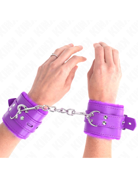 KINK MUNEQUERAS FORRADAS CON AGUJEROS CUADRADOS VIOLETA Y CORREA VIOLETA AJUSTABLE 17 29 CM X 6 CM KINK MUNEQUERAS FORRADAS CON AGUJEROS CUADRADOS VIOLETA Y CORREA VIOLETA AJUSTABLE 17 29 CM X 6 CM