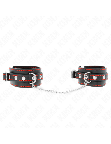 KINK MUNEQUERAS PEQUENA NEGRO CON DETALLES EN ROJO AJUSTABLE 14 24 CM X 35 CM
