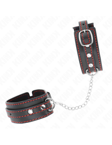 KINK MUNEQUERAS PEQUENA NEGRO CON DETALLES EN ROJO AJUSTABLE 14 24 CM X 35 CM