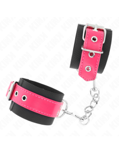 KINK MUNEQUERAS DE NYLON NEGRO CON CORREA POLIPIEL FUSCIA AJUSTABLE 19 29 CM X 51 CM 2