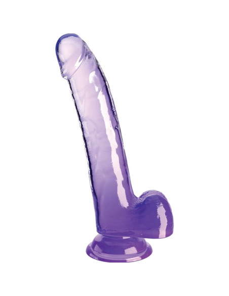 KING COCK CLEAR DILDO CON TESTACULOS 203 CM MORADO