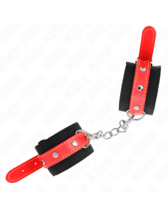 KINK MUNEQUERAS DE NYLON NEGRO CON CORREA POLIPIEL ROJO AJUSTABLE 19 24 CM X 55 CM 2
