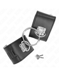 KINK MUNEQUERAS FIJAS CON ANILLA Y CIERRE CANDADO NEGRO AJUSTABLE 16 23 CM X 55 CM 2