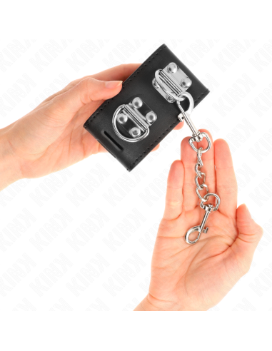 KINK MUNEQUERAS MULTIPOSICION CON CIERRE CANDADO NEGRO AJUSTABLE 16 23 CM X 55 CM