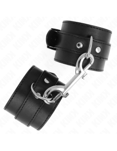 KINK MUNEQUERAS SIMPLES CON FILA DE REMACHES Y HEBILLA GRANDE NEGRO AJUSTABLE 17 28 CM X 5 CM 2