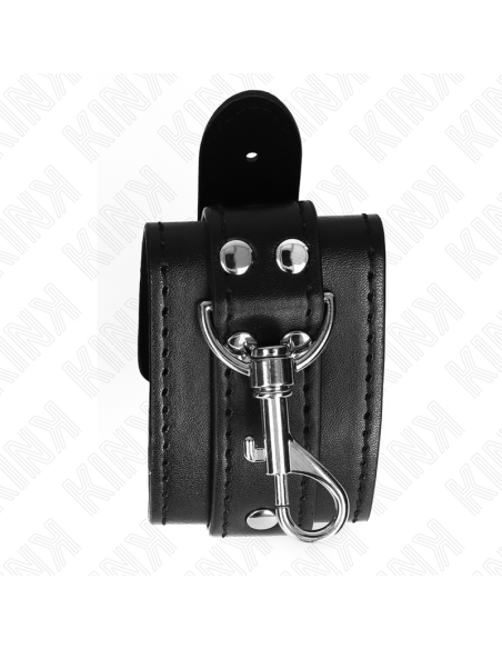 KINK MUNEQUERAS ESTILO MAZMORRA CON CERRADURA NEGRO AJUSTABLE 21 28 CM X 55 CM KINK MUNEQUERAS ESTILO MAZMORRA CON CERRADURA NEGRO AJUSTABLE 21 28 CM X 55 CM