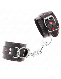 KINK MUNEQUERAS NEGRO CON INCRUSTACION DE CORAZON ROJO AJUSTABLE 21 28 CM X 55 CM 2