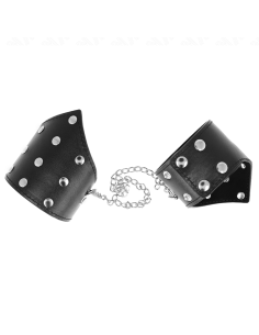 KINK MUNEQUERAS ESTILO PUNTIAGUDO NEGRO CON CADENA AJUSTABLE 17 23 CM X 85 CM 2