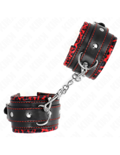 KINK MUNEQUERAS FORRADAS ROJO NEGRO AJUSTABLE 17 29 CM X 6 CM 2