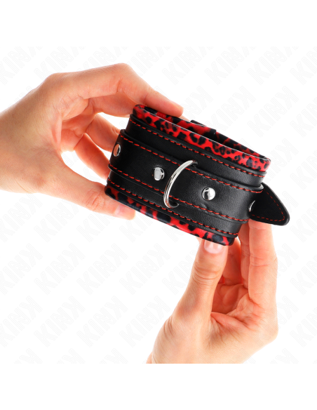 KINK MUNEQUERAS FORRADAS ROJO NEGRO AJUSTABLE 17 29 CM X 6 CM KINK MUNEQUERAS FORRADAS ROJO NEGRO AJUSTABLE 17 29 CM X 6 CM