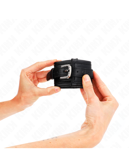 KINK MUNEQUERAS NEGRO CON HEBILLA DE DIAMANTES DE IMITACION AJUSTABLE 25 32 CM X 55 CM KINK MUNEQUERAS NEGRO CON HEBILLA DE DIAMANTES DE IMITACION AJUSTABLE 25 32 CM X 55 CM