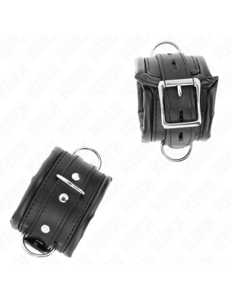 KINK MUNEQUERAS ESTILO HEAVY FORRO NEGRO AJUSTABLE 20 30 CM X 6 CM KINK MUNEQUERAS ESTILO HEAVY FORRO NEGRO AJUSTABLE 20 30 CM X 6 CM