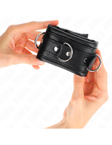 KINK MUNEQUERAS ESTILO HEAVY FORRO NEGRO AJUSTABLE 20 30 CM X 6 CM KINK MUNEQUERAS ESTILO HEAVY FORRO NEGRO AJUSTABLE 20 30 CM X 6 CM