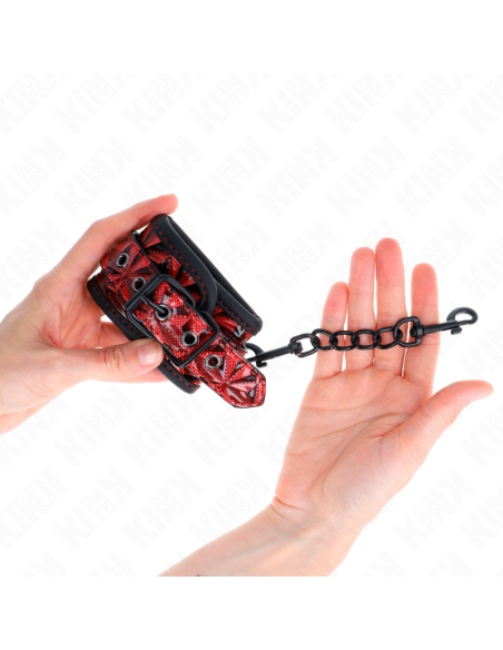 KINK MUNEQUERAS CON PATRON DE DIAMANTES ROJO OSCURO AJUSTABLE 17 26 CM X 55 CM KINK MUNEQUERAS CON PATRON DE DIAMANTES ROJO OSCURO AJUSTABLE 17 26 CM X 55 CM