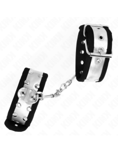 KINK MUNEQUERAS FINAS NEGRO PLATEADO 30 X 4 CM 2