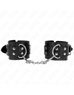 KINK MUNEQUERAS CON DOBLE LINEA DE TACHUELAS NEGRO AUSTABLE 19 26 CM