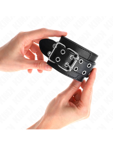 KINK MUNEQUERAS CON DOBLE LINEA DE TACHUELAS NEGRO AUSTABLE 19 26 CM