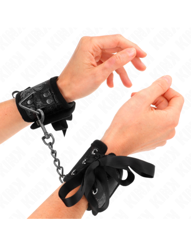 KINK MUNEQUERAS DISENO ESCANDALO NEGRO DETALLE LAZO 245 CM X 65 CM