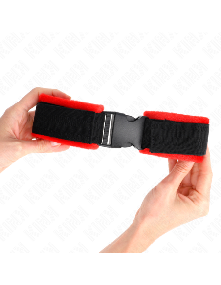 KINK MUNEQUERAS NYLON ROJO NEGRO MODELO 1 AJUSTABLE 25 35 CM X 6 CM KINK MUNEQUERAS NYLON ROJO NEGRO MODELO 1 AJUSTABLE 25 35 CM X 6 CM
